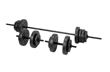 Opti Vinyl Barbell and Dumbbell Weight Set 50kg