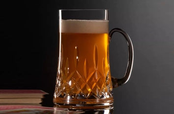 Selfridges glass beer mug